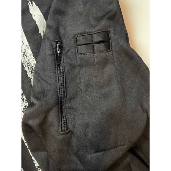 Rothco Men's Black Hoodie With Distressed US Flag Size Medium - Picture 3 of 6